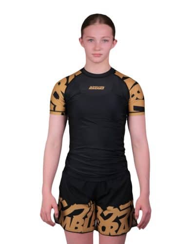 Baka Rashguard Kids - Black/Gold — image 1