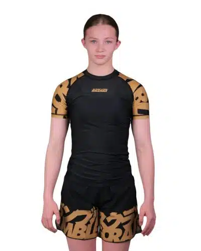 Baka Rashguard Kids - Black/Gold — image 1