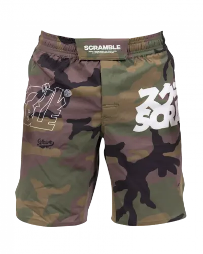 Scramble Base Shorts – Woodland Camo