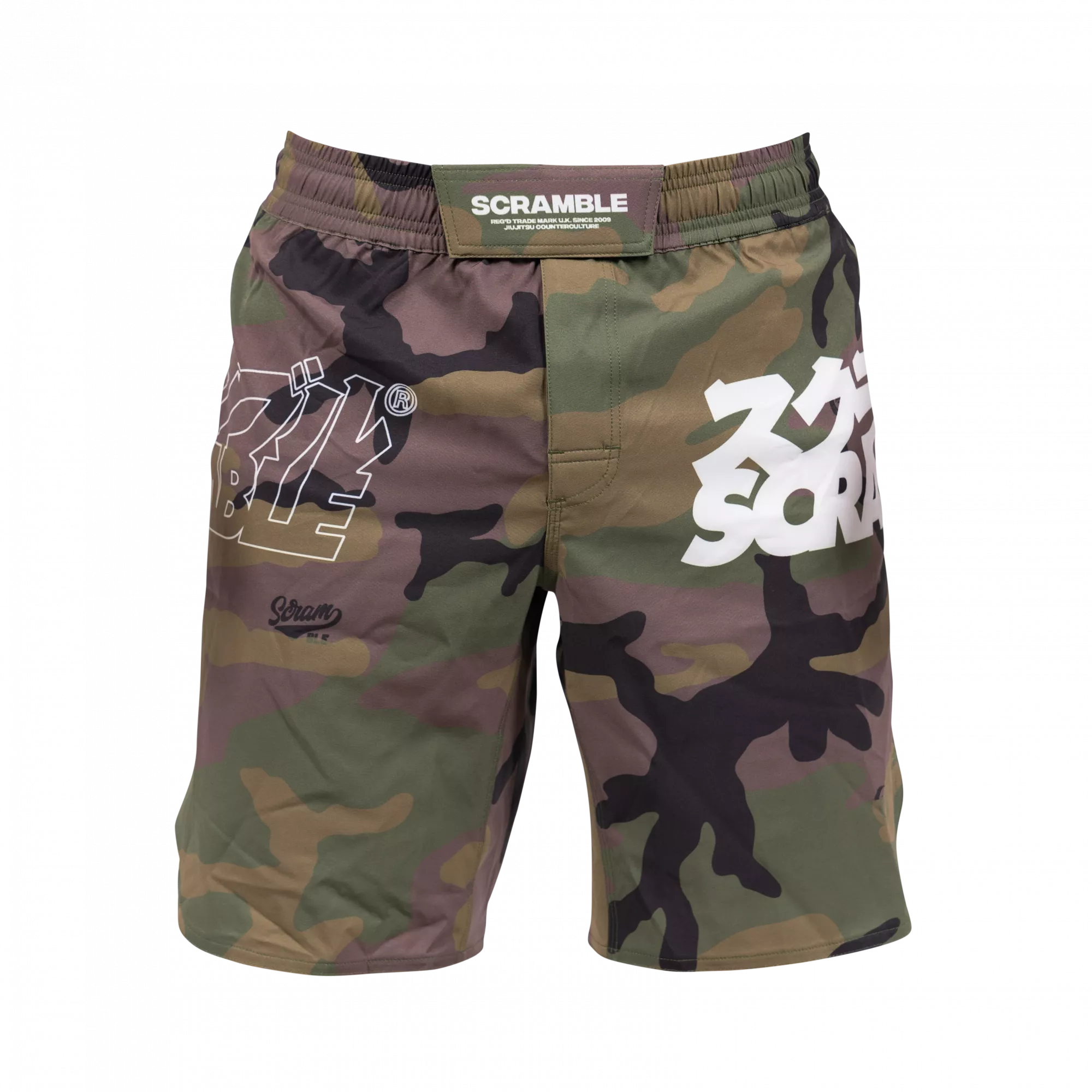 Scramble Base Shorts – Woodland Camo