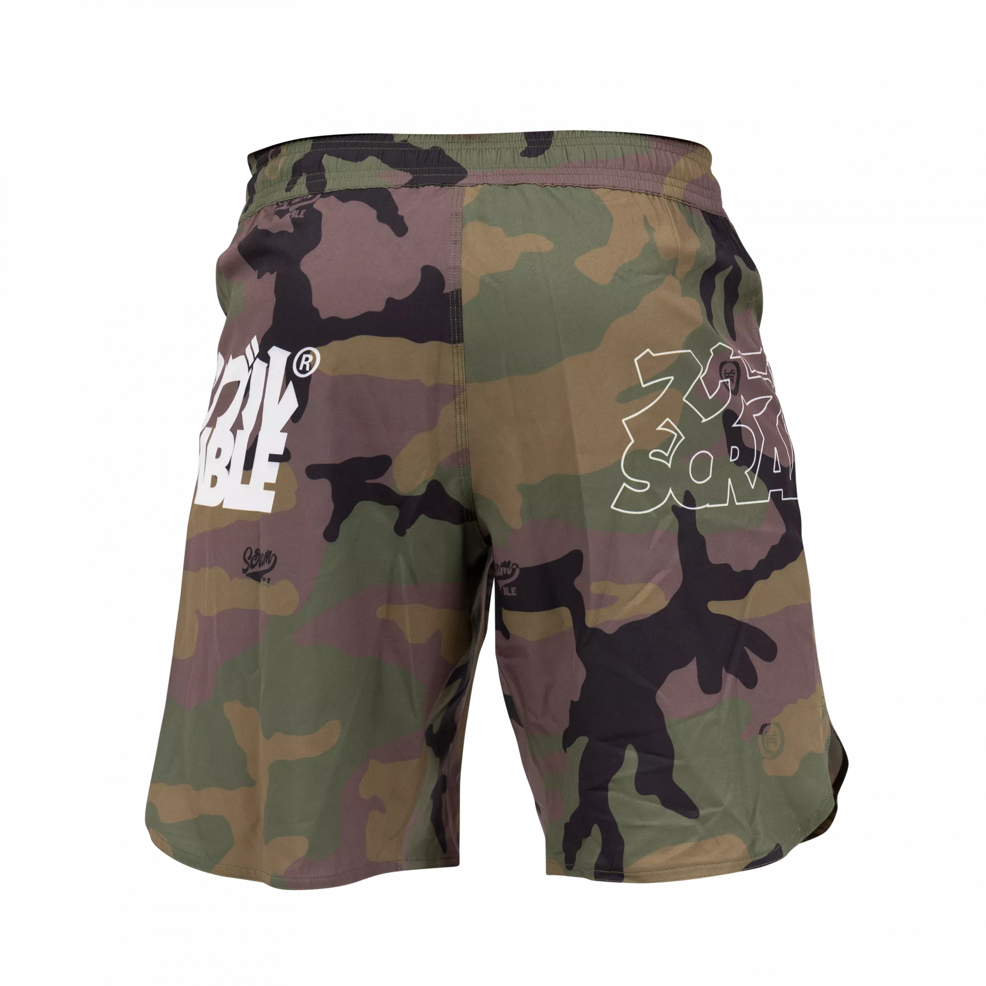 Scramble Base Shorts – Woodland Camo - Image 2