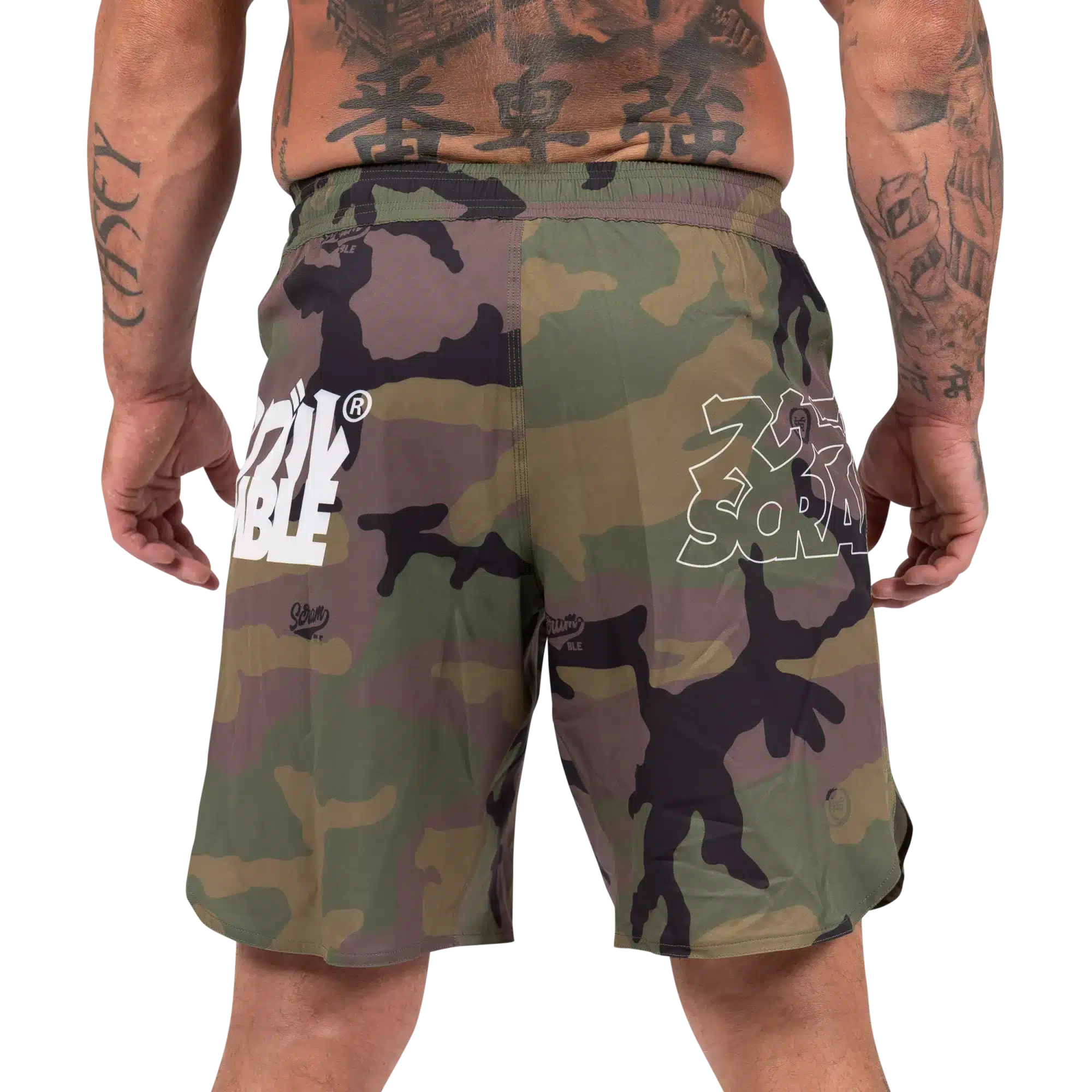 Scramble Base Shorts – Woodland Camo - Image 6