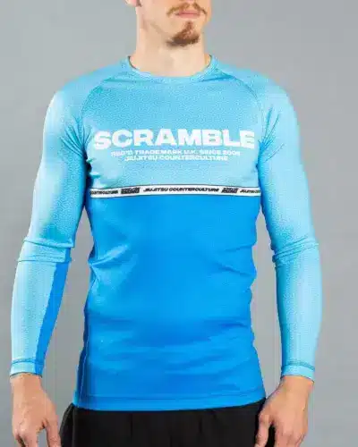 Scramble Ranked Rashguard v4 – Blue