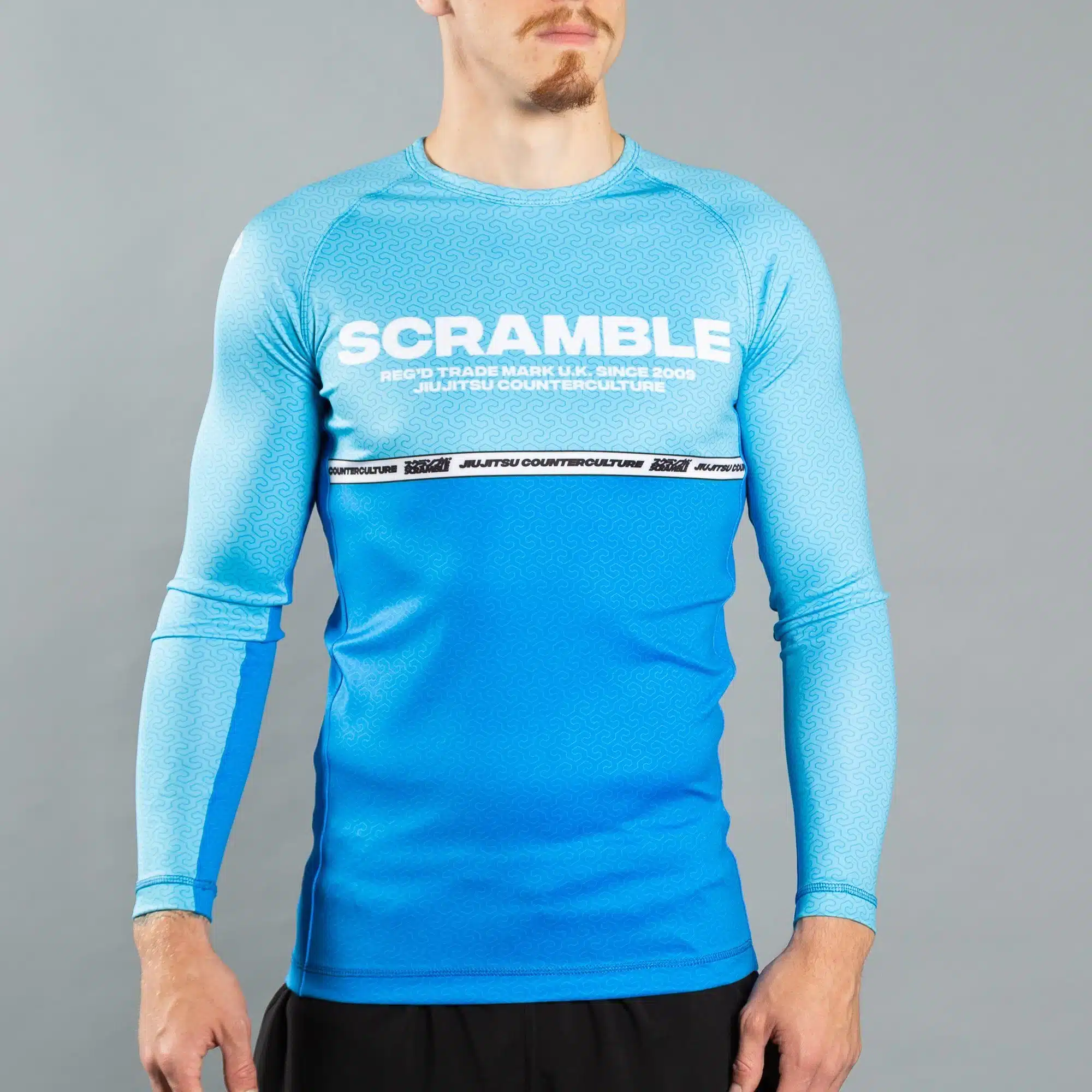 Scramble Ranked Rashguard v4 – Blue