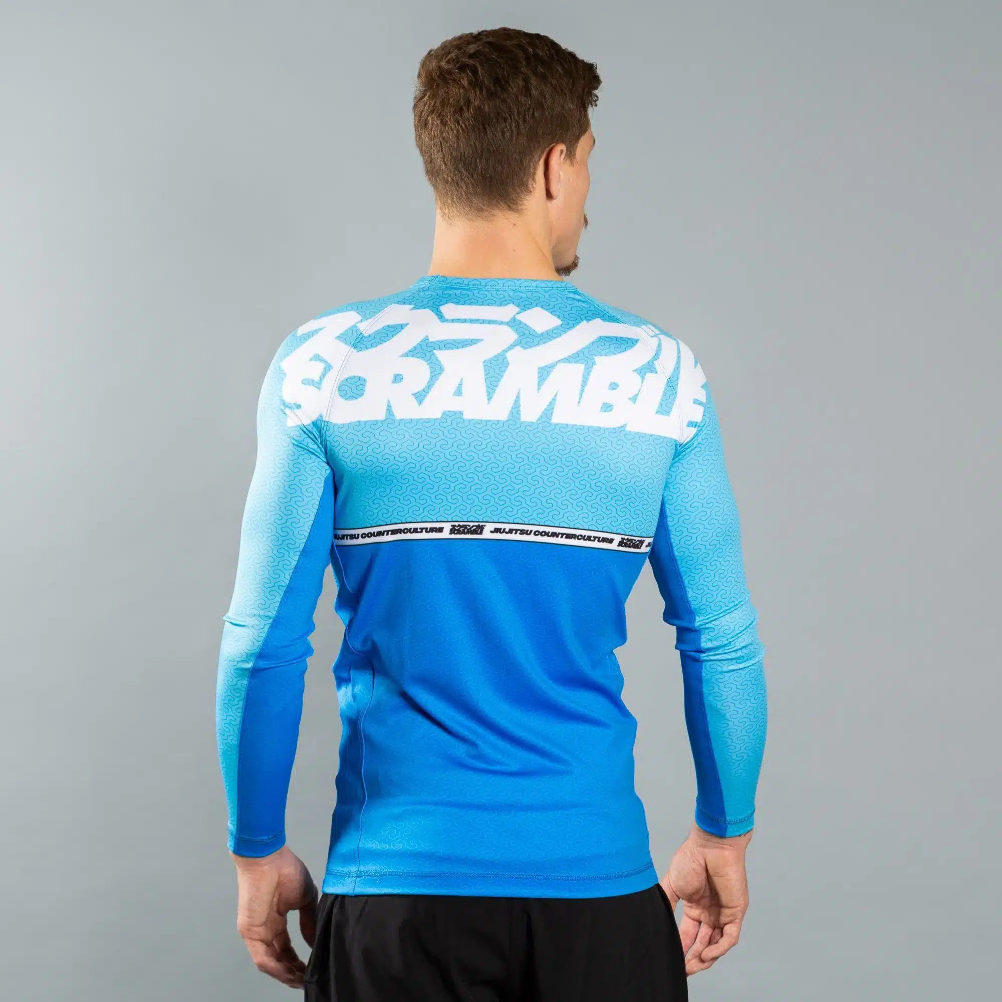 Scramble Ranked Rashguard v4 – Blue - Image 2