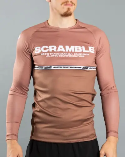 Scramble Ranked Rashguard v4 – Brown