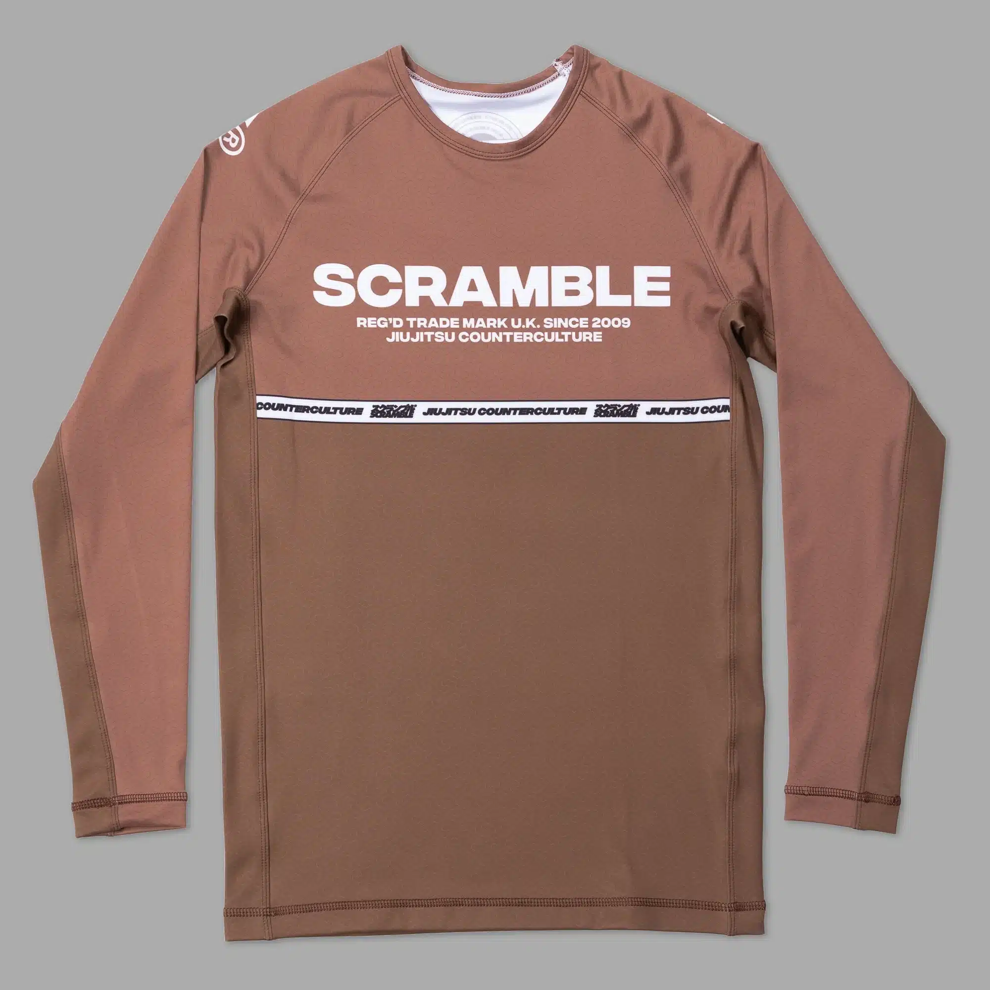 Scramble Ranked Rashguard v4 – Brown - Image 3