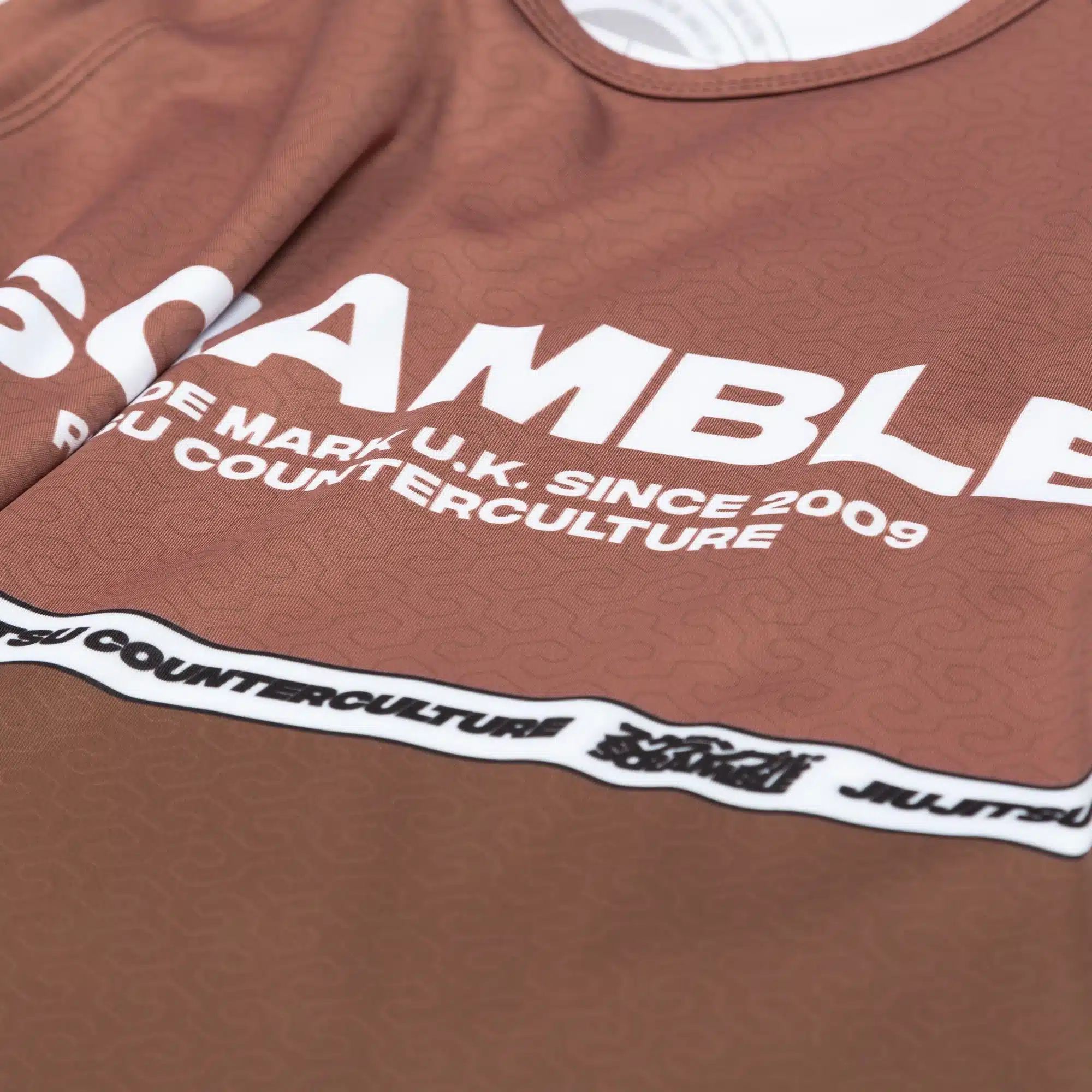 Scramble Ranked Rashguard v4 – Brown - Image 4