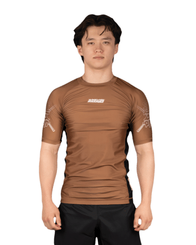 Fate Tanto BJJ Rashguard - Short Sleeve - Brown